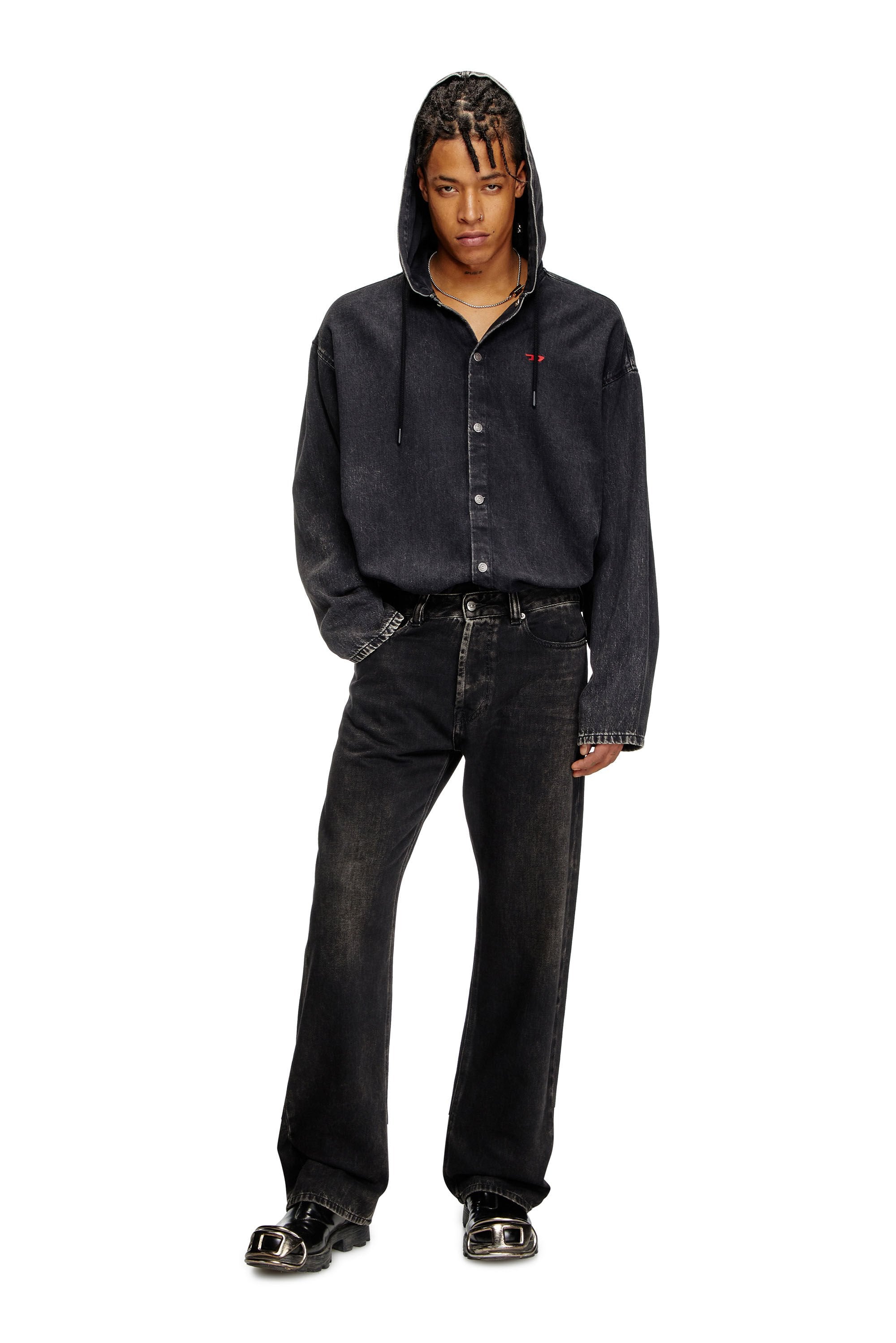 Men's Relaxed Jeans Black/Dark grey 1980 D-Eeper