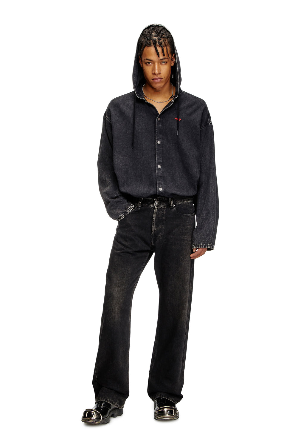 Men's Relaxed Jeans Black/Dark grey 1980 D-Eeper