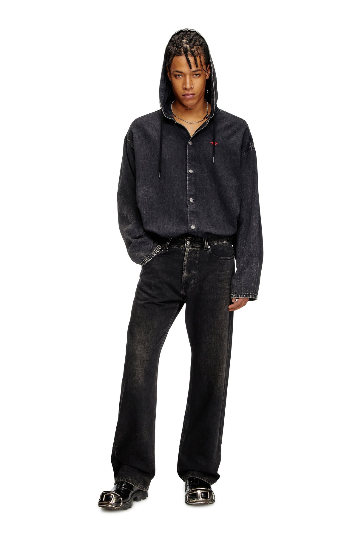 Men's Relaxed Jeans Black/Dark grey 1980 D-Eeper