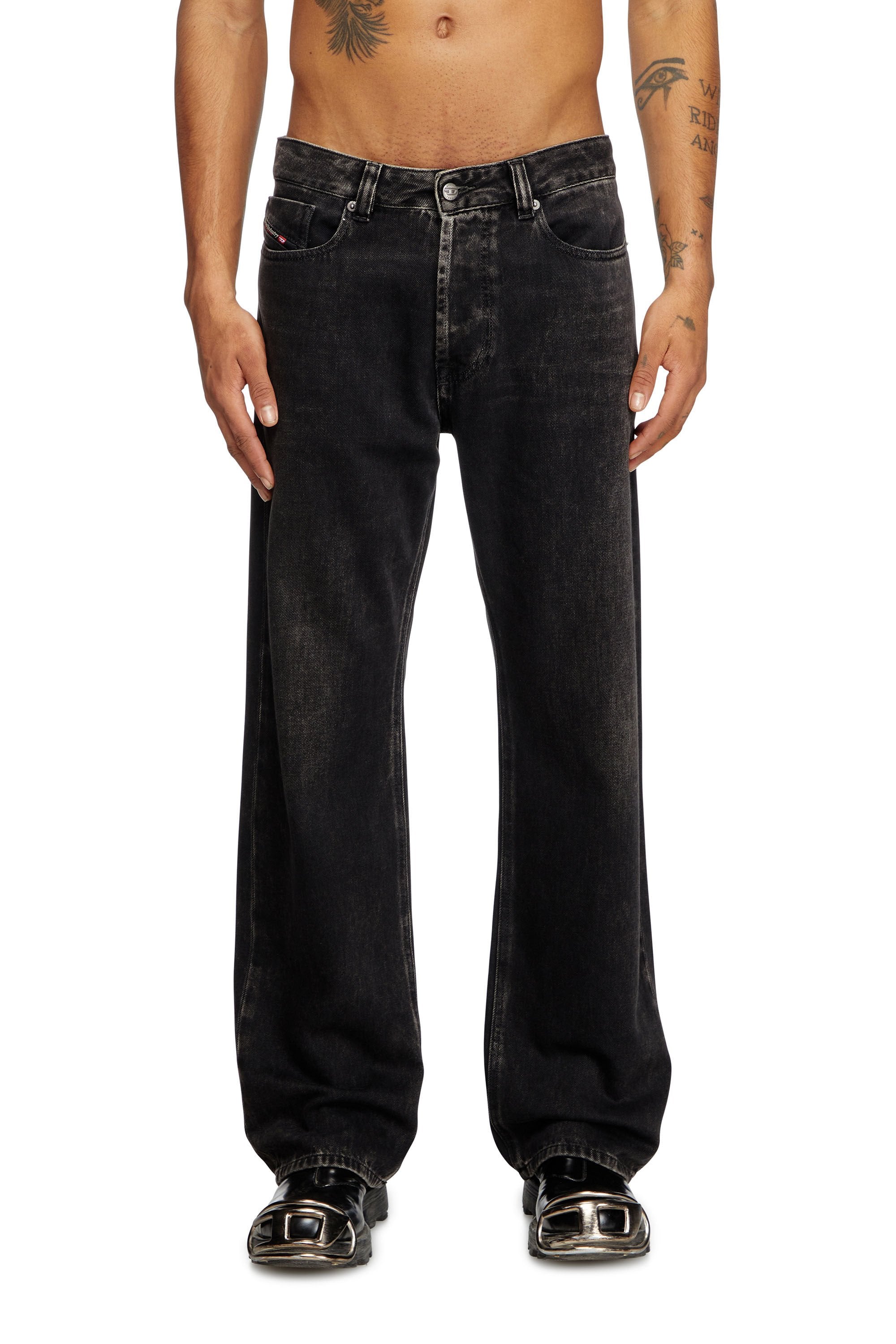Men's Relaxed Jeans Black/Dark grey 1980 D-Eeper