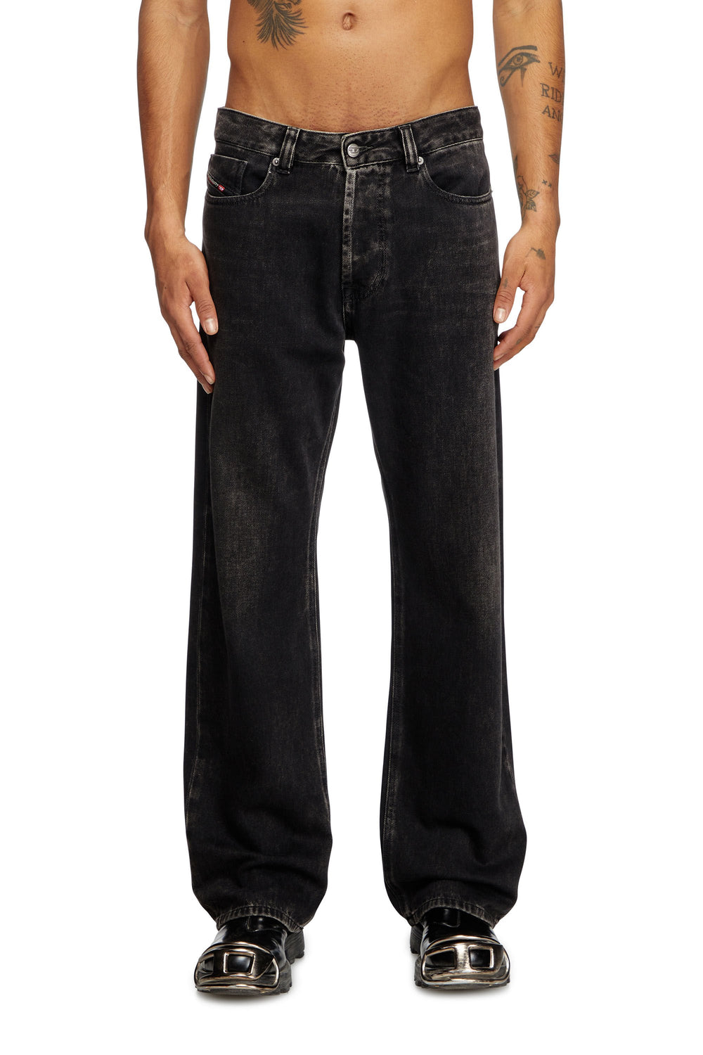 Men's Relaxed Jeans Black/Dark grey 1980 D-Eeper