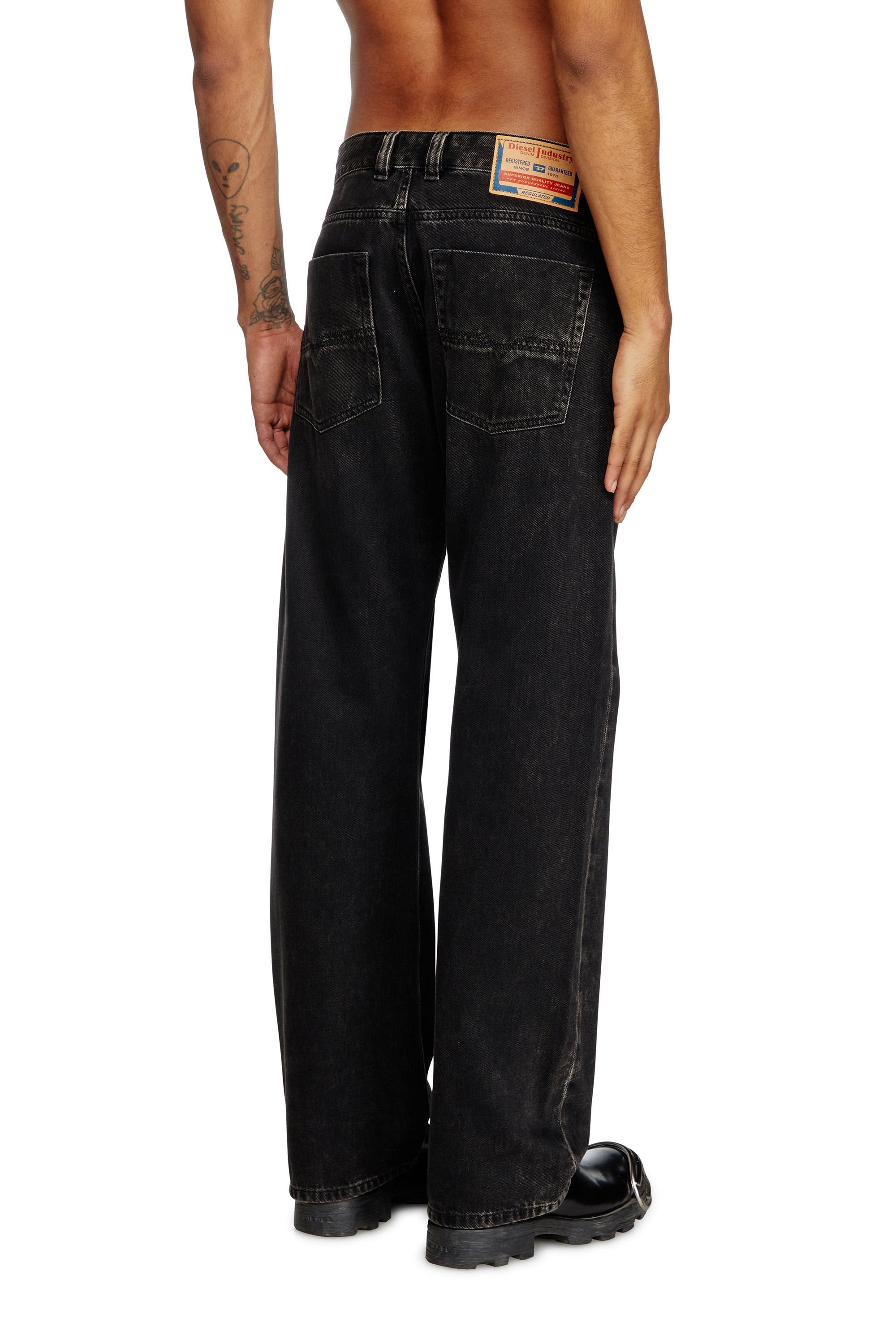 Men's Relaxed Jeans Black/Dark grey 1980 D-Eeper