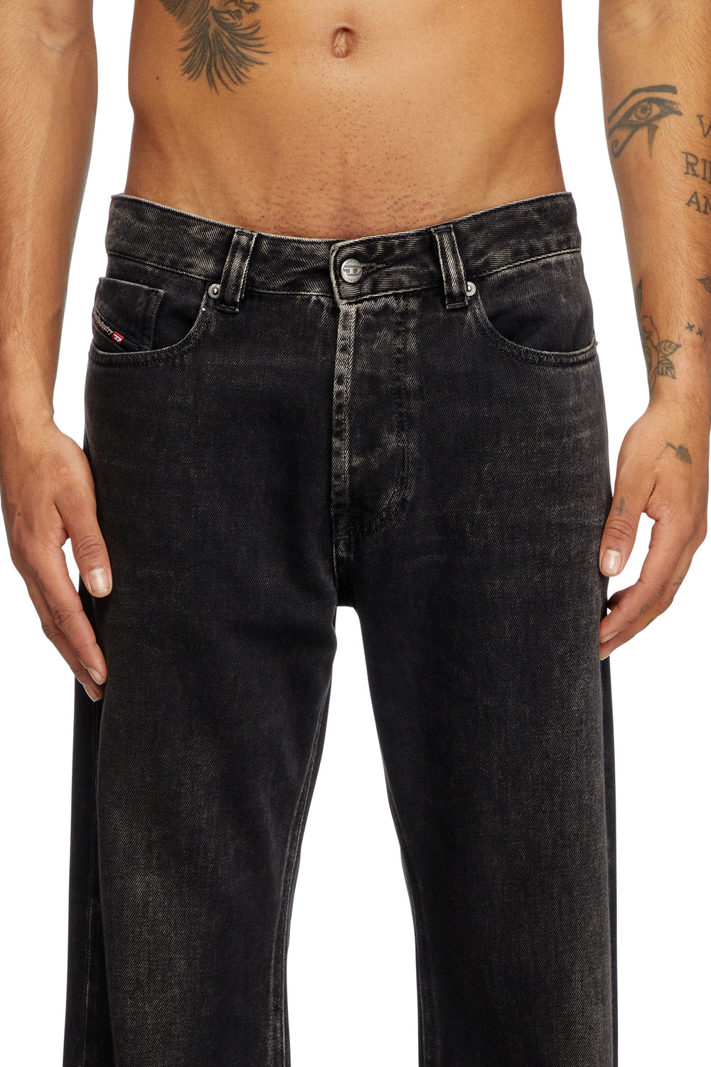Men's Relaxed Jeans Black/Dark grey 1980 D-Eeper