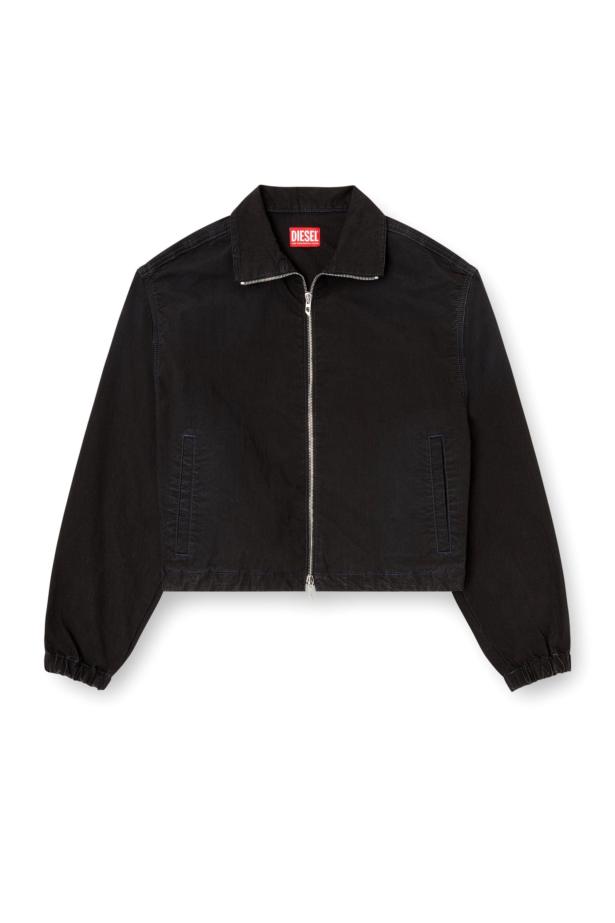 Women's High-neck technical JoggJeans jacket Black