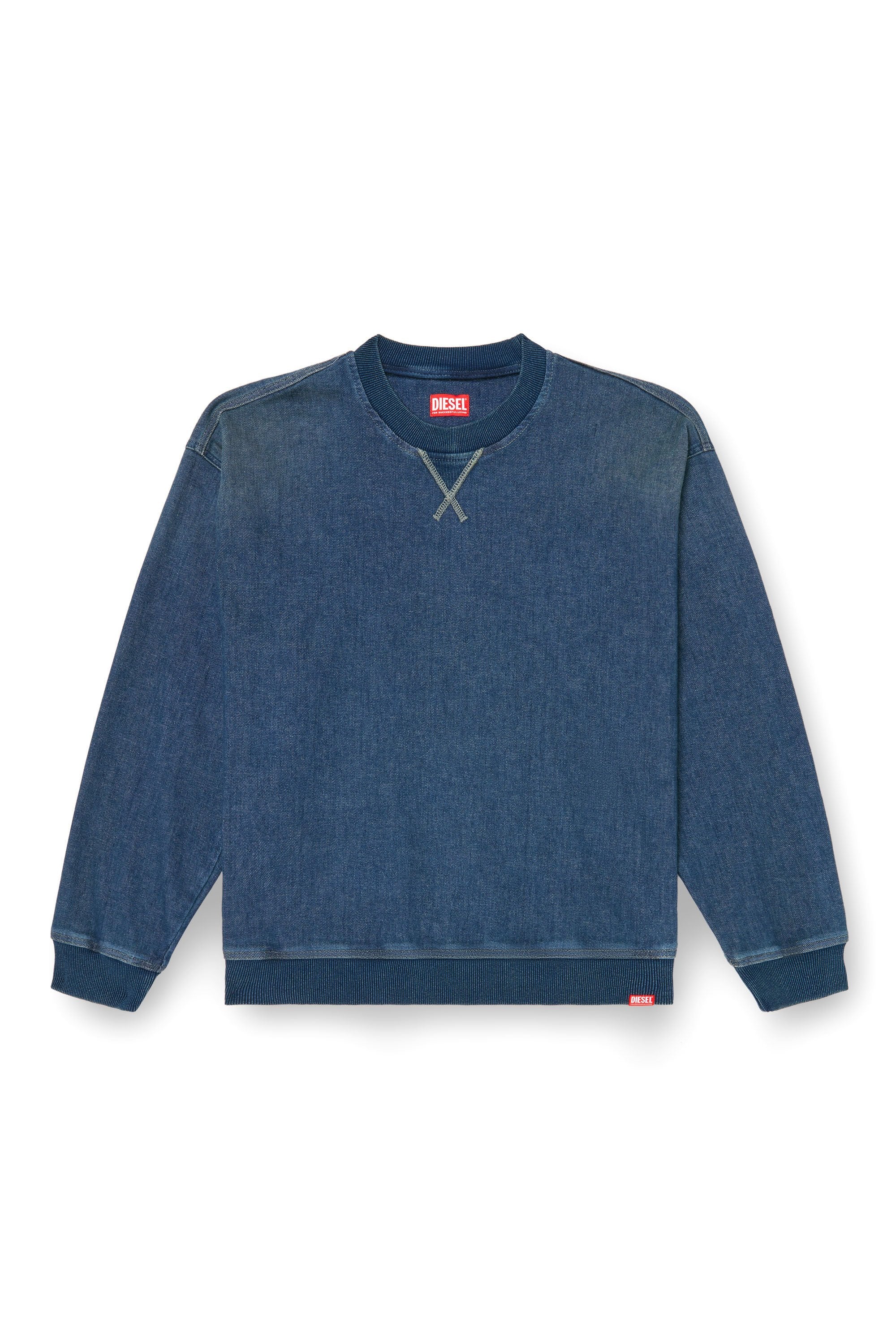 Women's Sweatshirt in Track Denim Blue