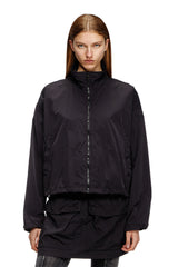 Women's Windbreaker in compact nylon Black