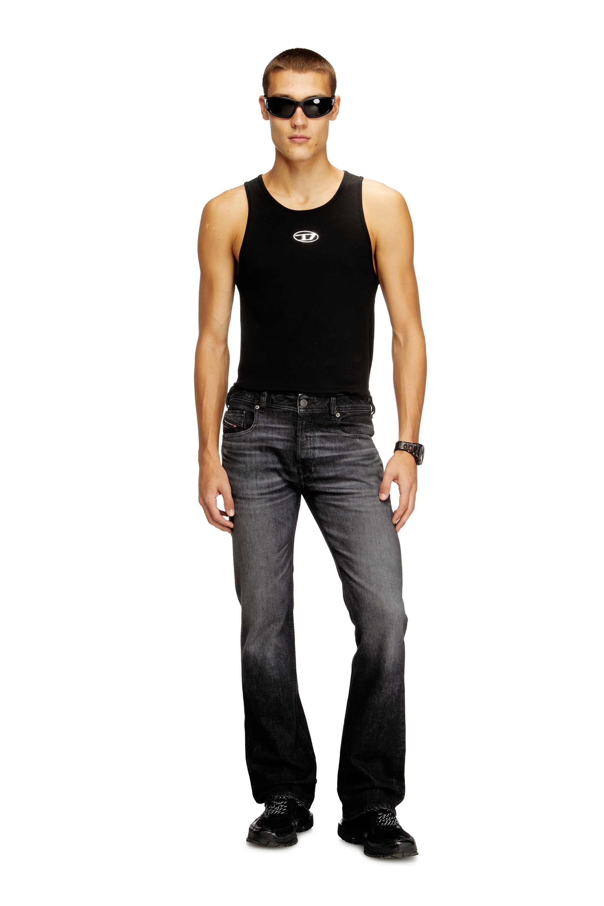 Men's Bootcut Jeans Black/Dark grey 2007 Zatiny