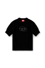 Women's Short-sleeve jumper in cashmere blend Black