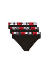 Women's Three-pack briefs with maxi-logo waist Black