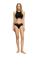 Women's Three-pack briefs with maxi-logo waist Black