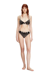 Women's Briefs in denim-effect jersey Black