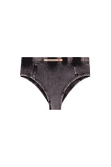 Women's Hipster briefs in denim-effect jersey Black