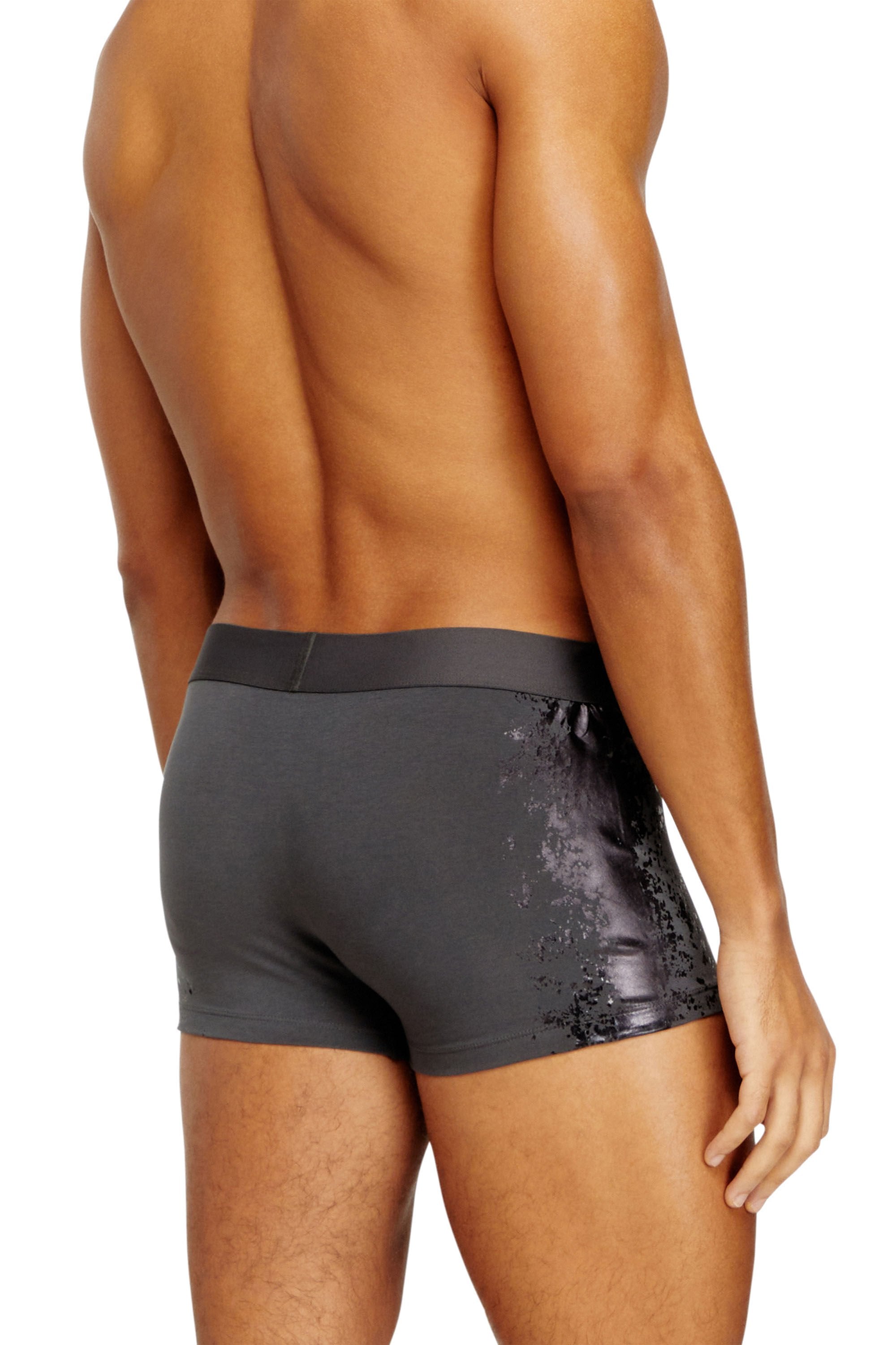 Men's Stretch-cotton boxers with tonal print Grey