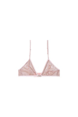 Women's Wireless bra with central Oval D Pink