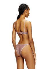 Women's Nylon briefs with logo Pink