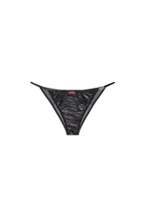 Women's Nylon briefs with logo Black