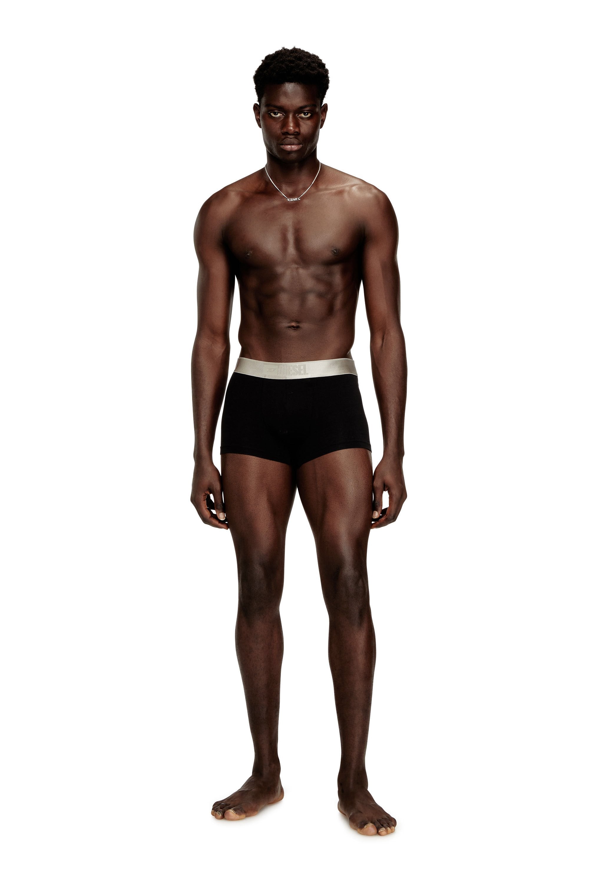 Men's Three-pack boxer briefs with small logo waistband Black