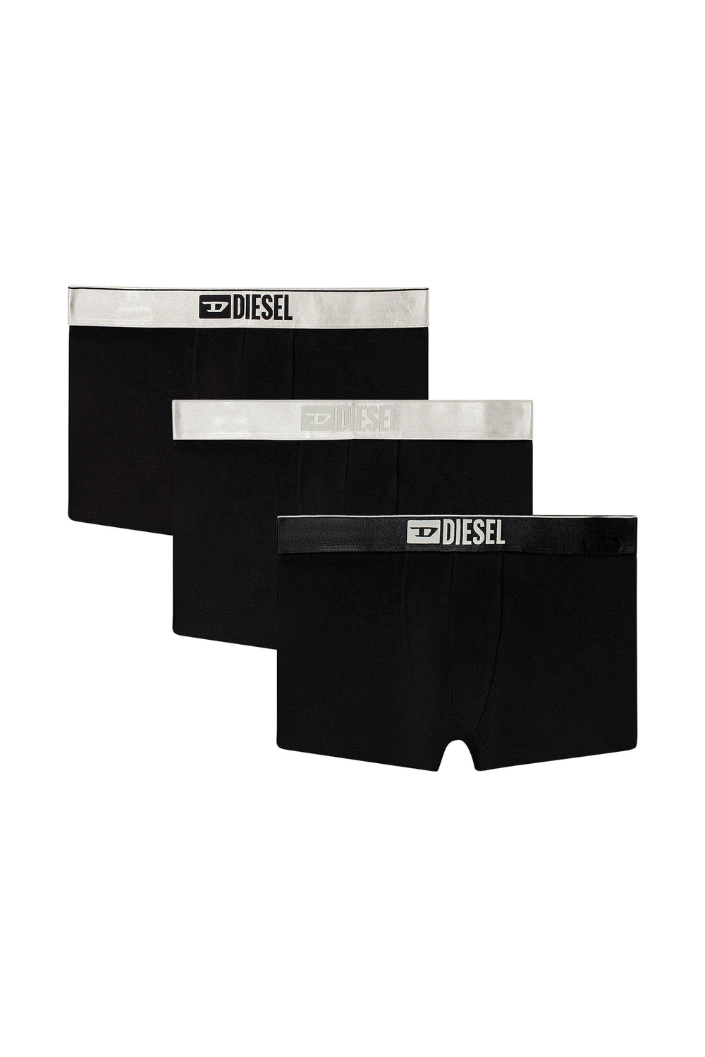 Men's Three-pack boxer briefs with small logo waistband Black