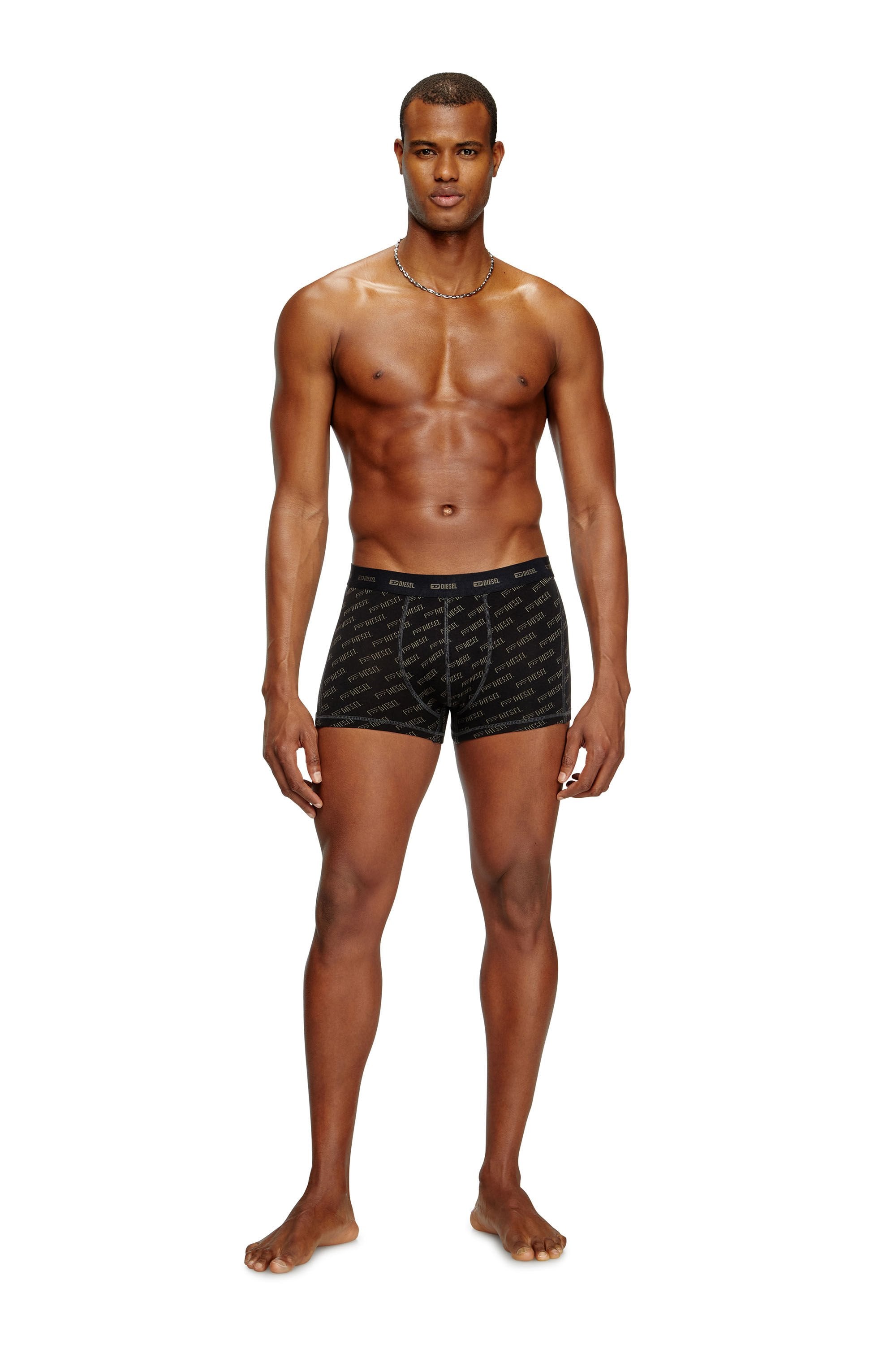 Men's 3-pack boxer briefs with stylised logo Black