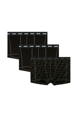 Men's 3-pack boxer briefs with stylised logo Black