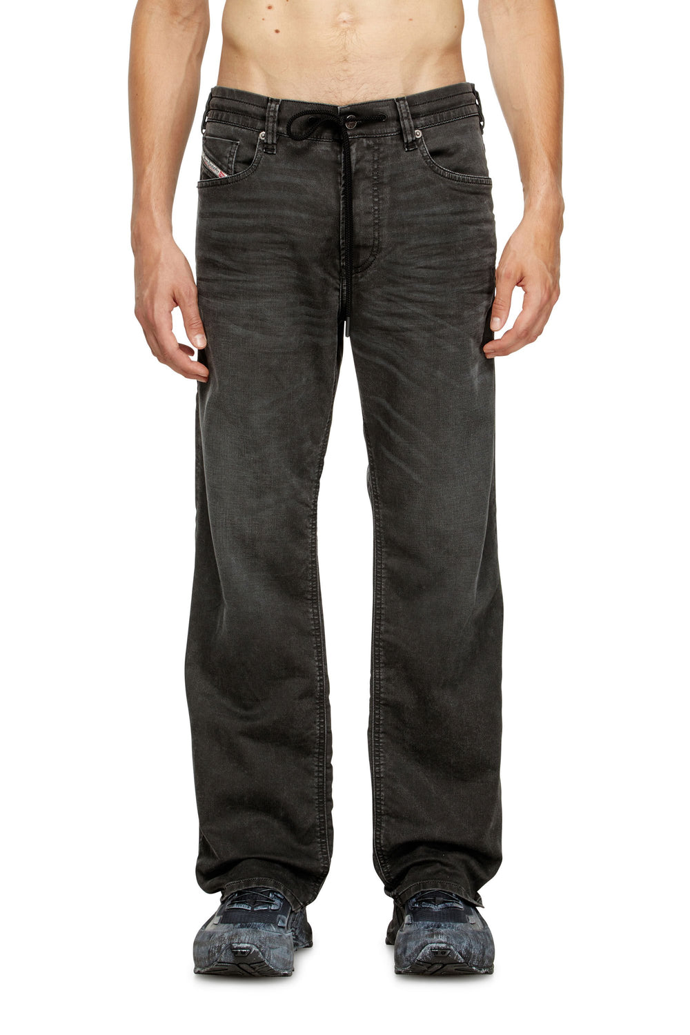 Men's Relaxed Jeans Black/Dark grey 2080 D-Reel Joggjeans®