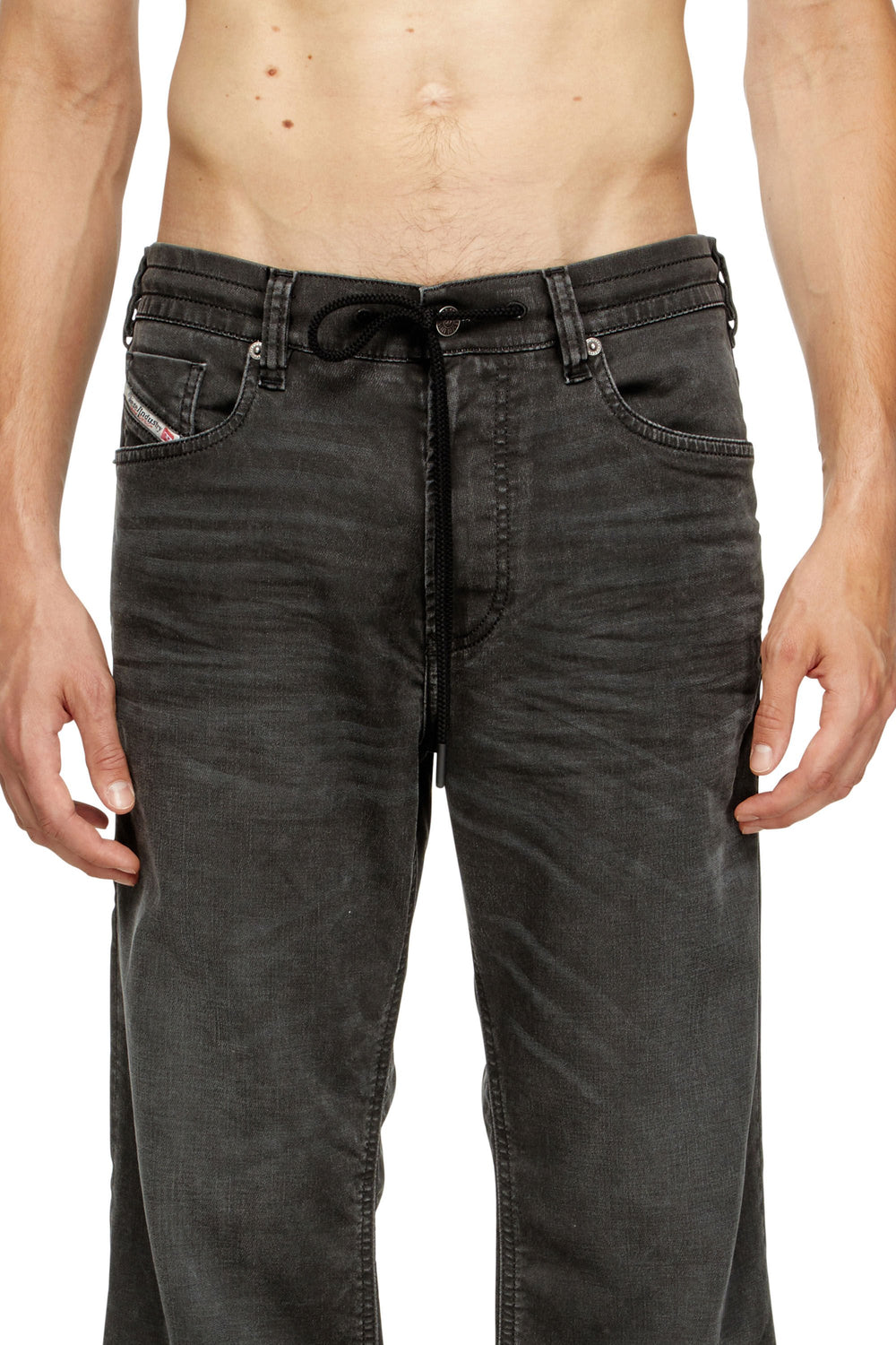 Men's Relaxed Jeans Black/Dark grey 2080 D-Reel Joggjeans®