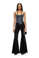 Women's Flare Jeans Black/Dark grey 1970 D-Bleess