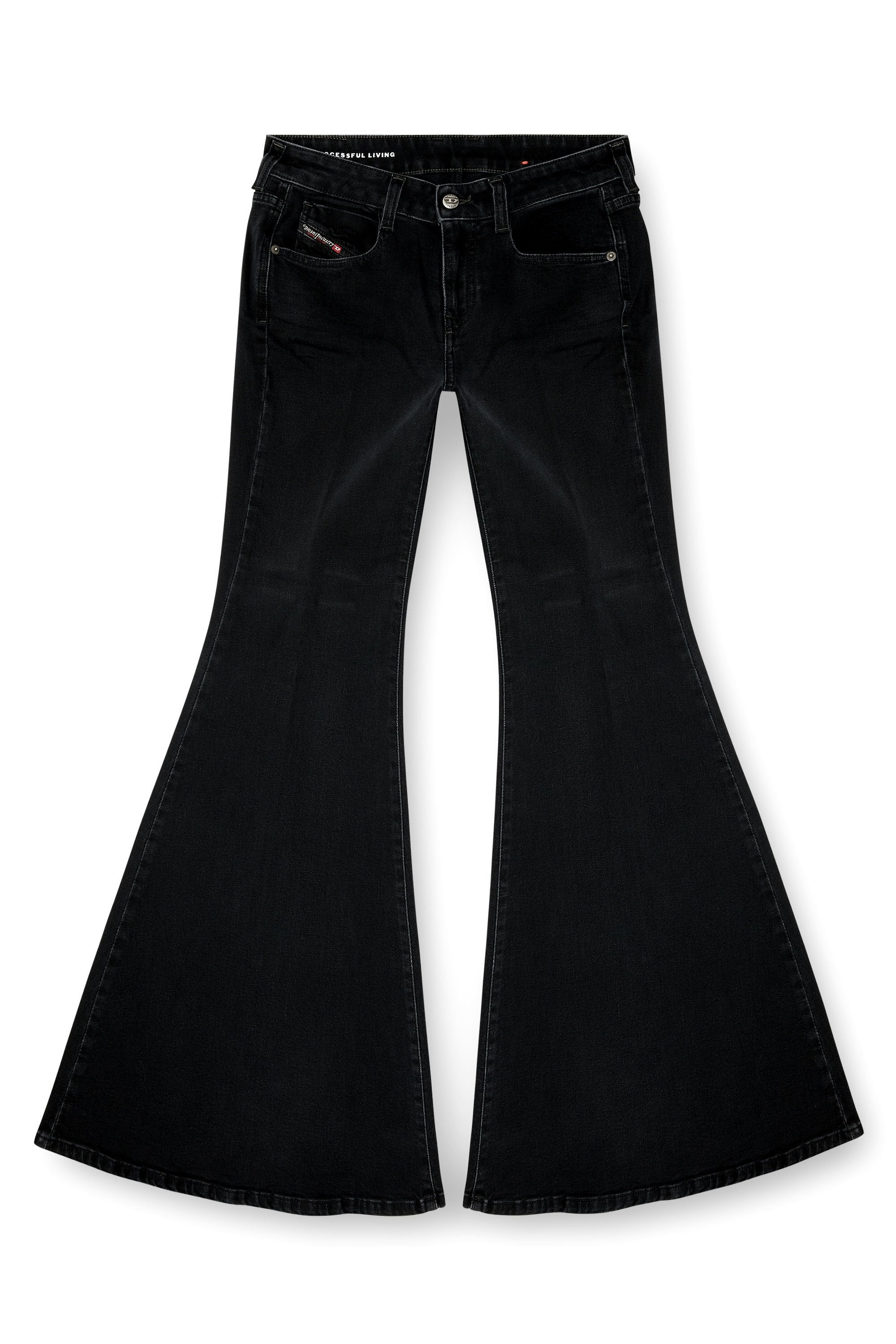 Women's Flare Jeans Black/Dark grey 1970 D-Bleess