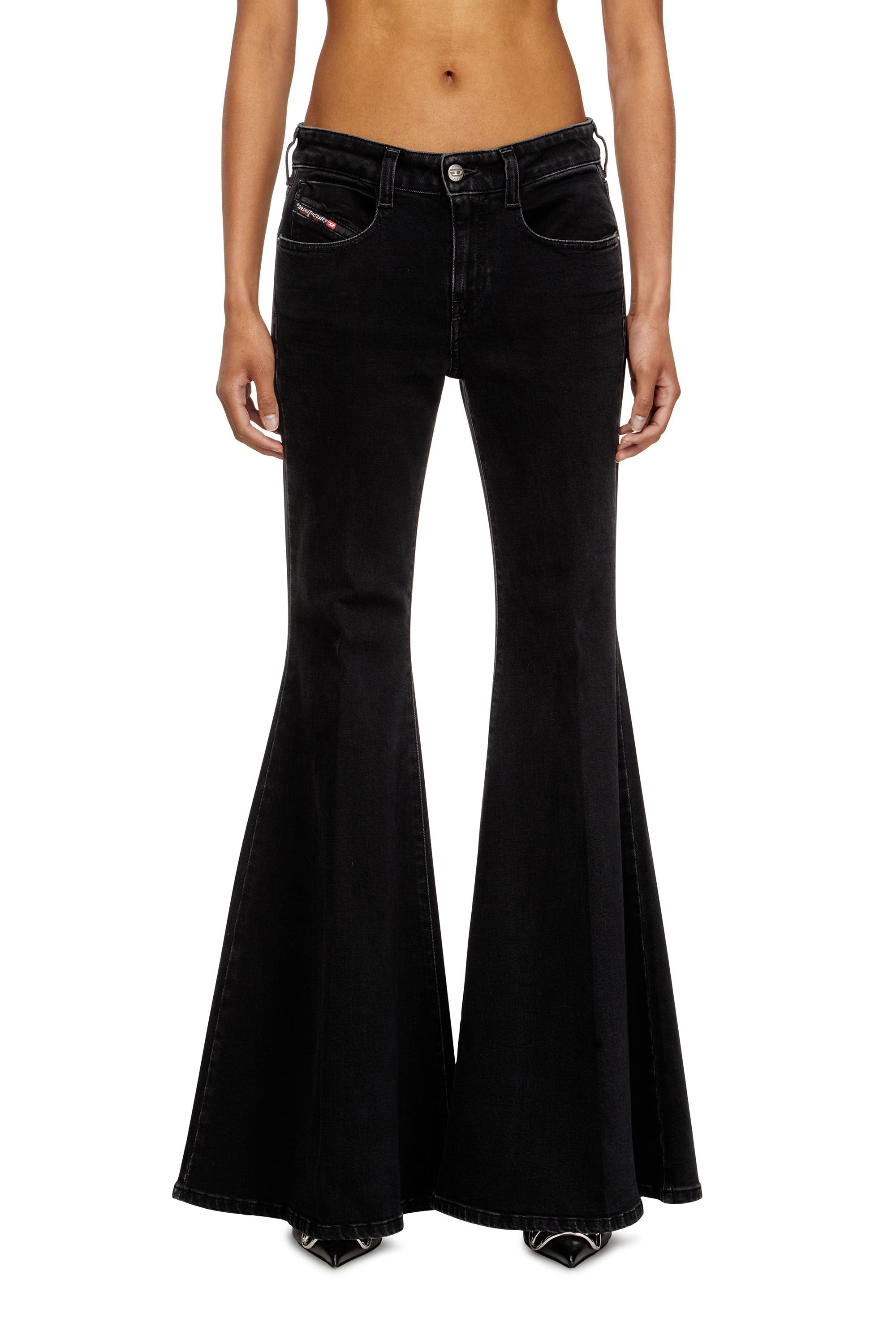 Women's Flare Jeans Black/Dark grey 1970 D-Bleess