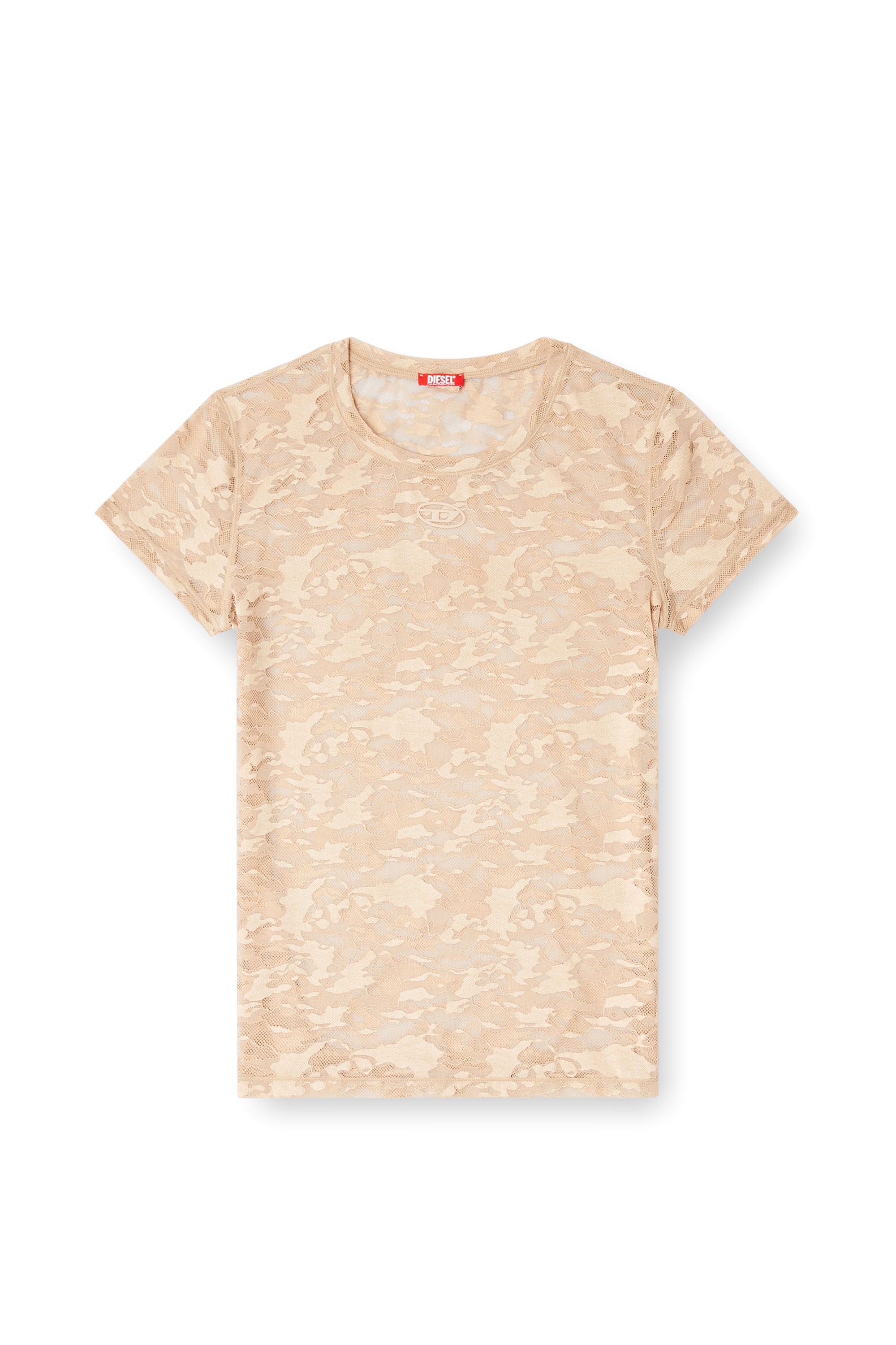 Women's Camo lace T-shirt Beige