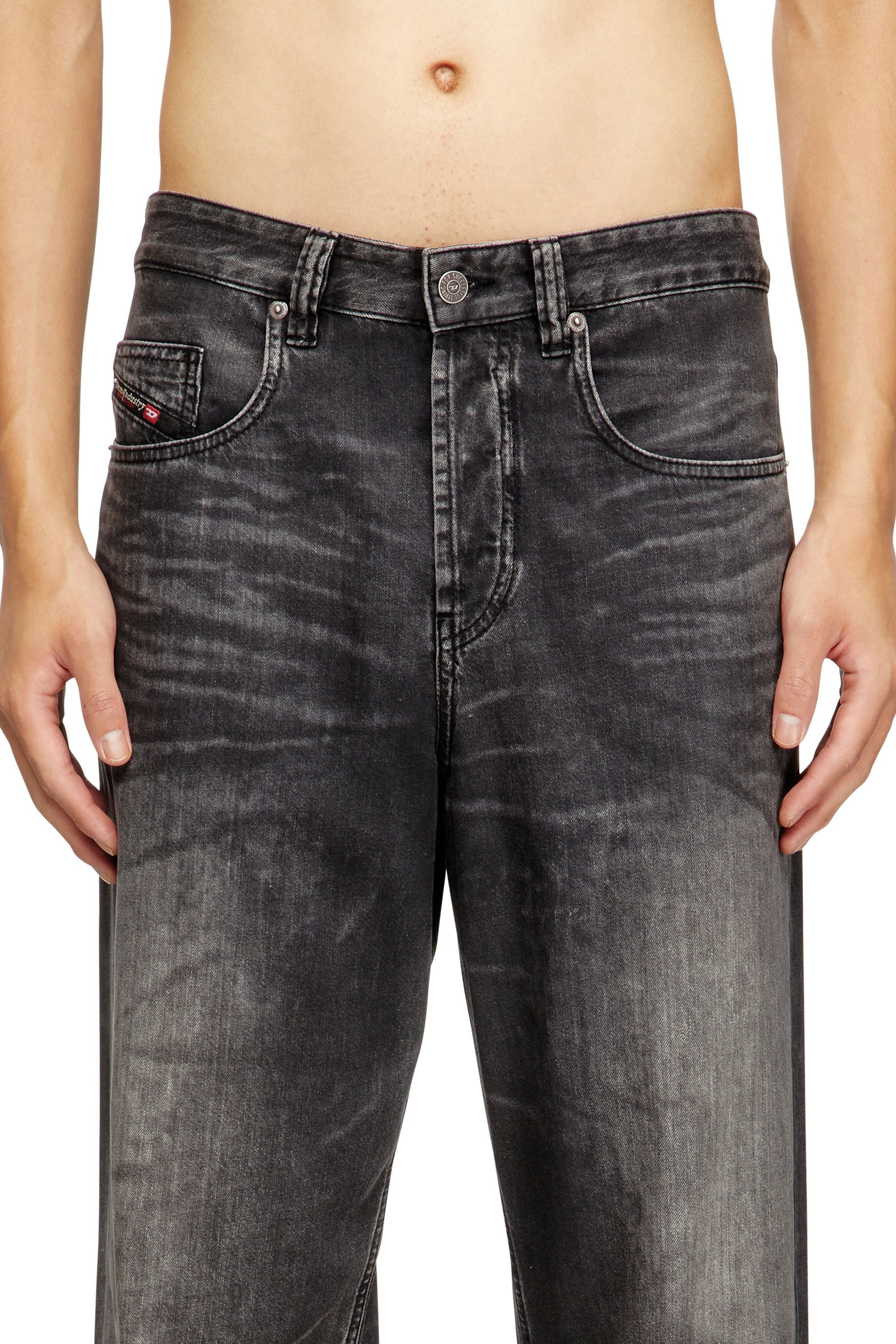 Men's Relaxed Jeans Black/Dark grey 2001 D-Macro