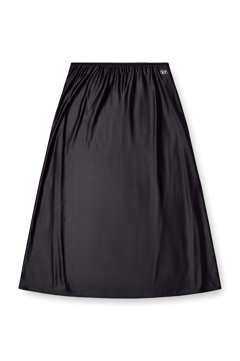 Women's Midi skirt in flared nylon Black