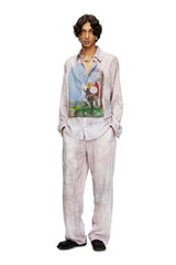 Women's Shirt with medieval print Pink