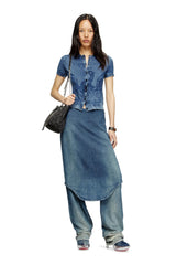 Women's Indigo shirt-cardigan with Phoenix logo Blue