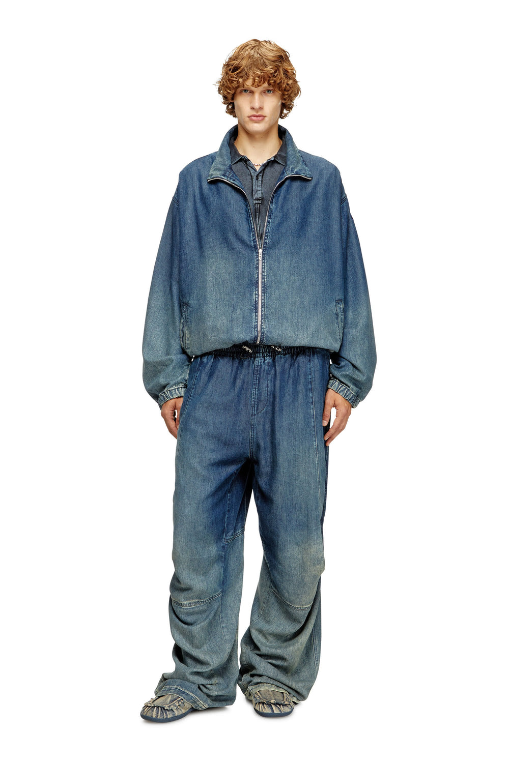 Men's Relaxed Jeans Dark Blue D-Pari