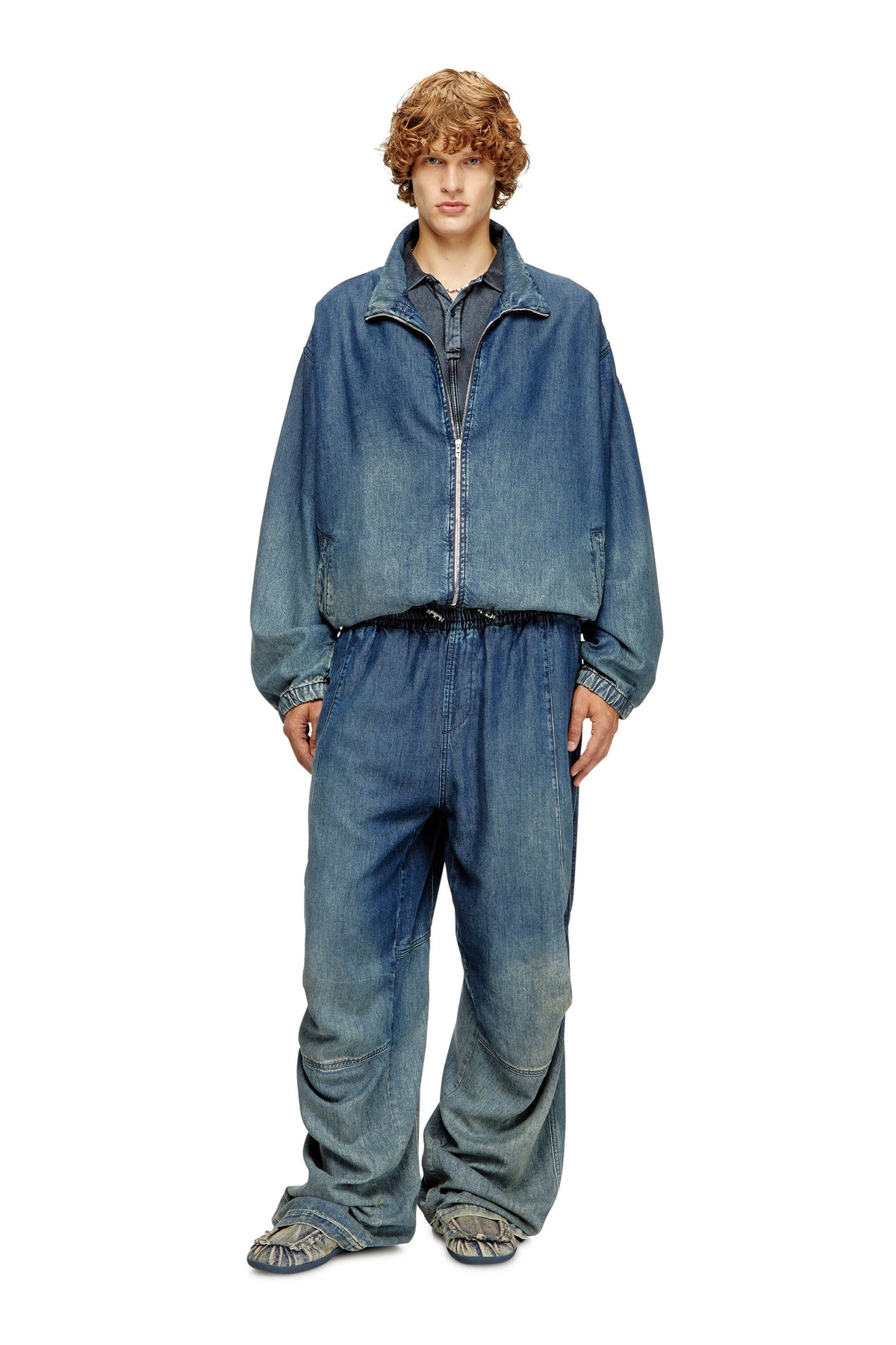 Men's Relaxed Jeans Dark Blue D-Pari