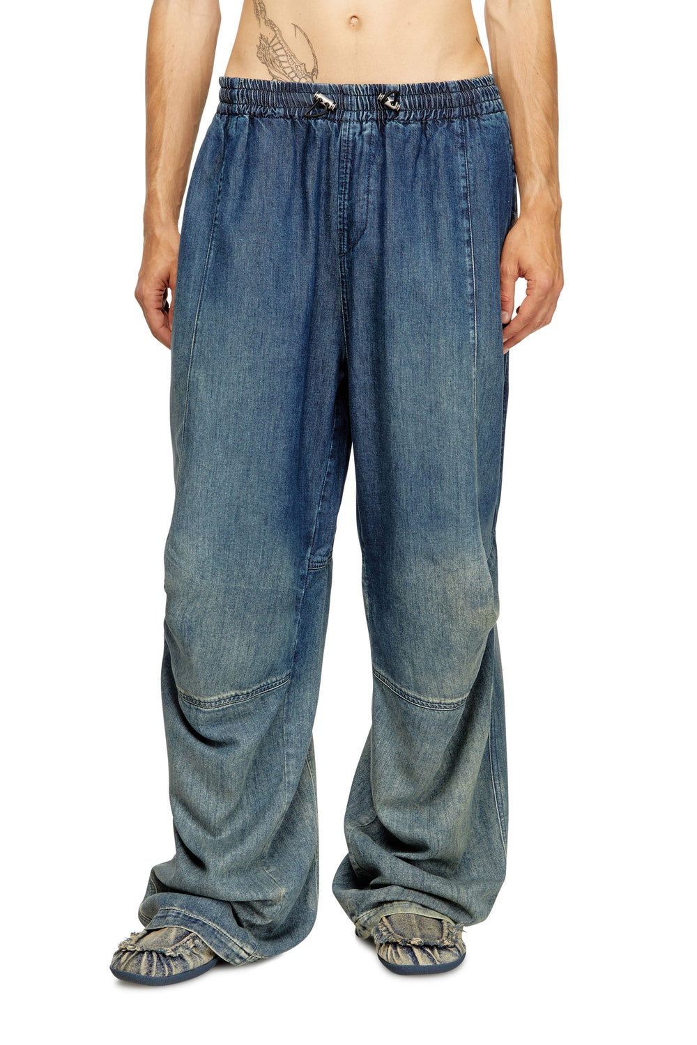Men's Relaxed Jeans Dark Blue D-Pari
