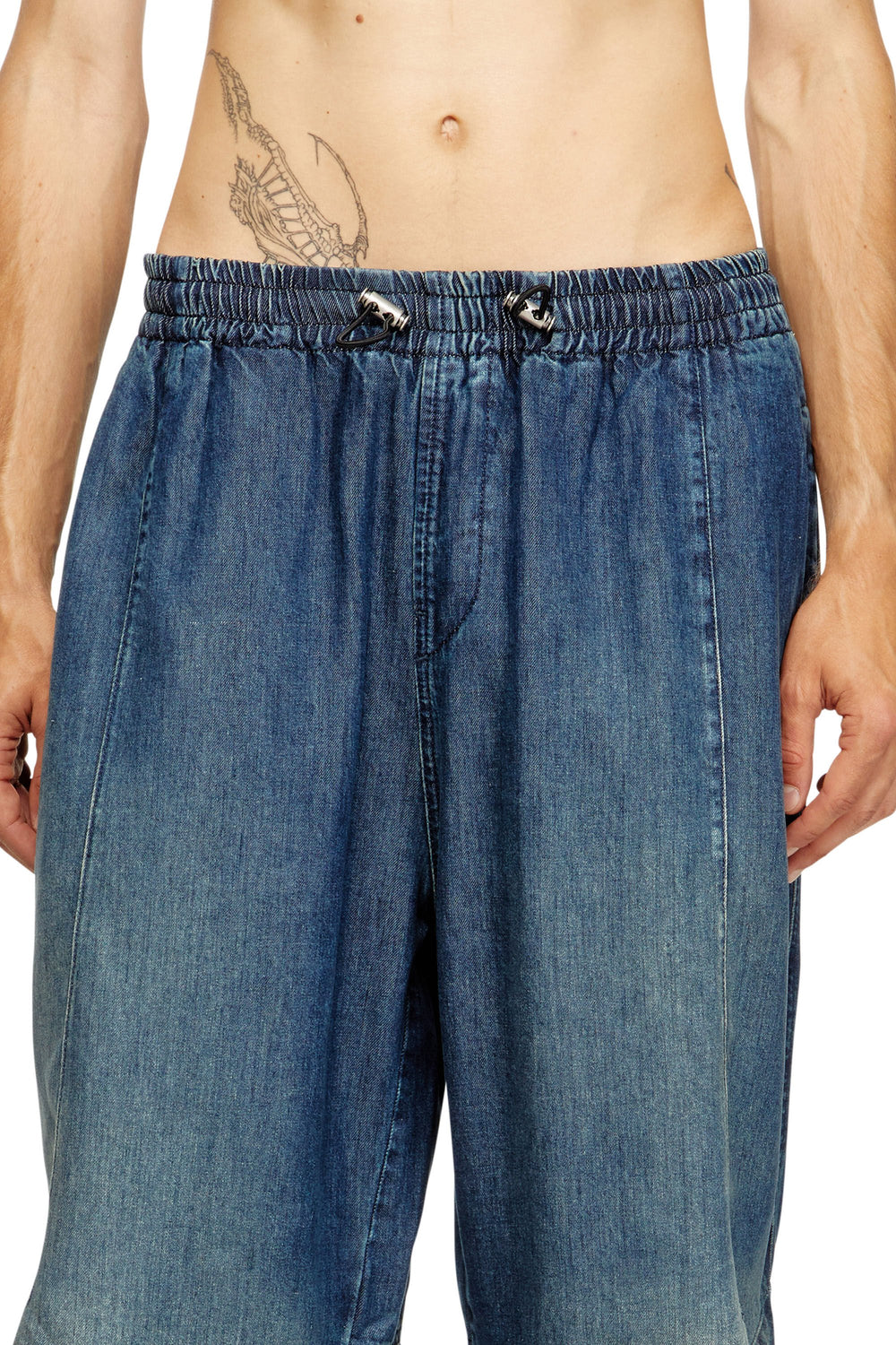 Men's Relaxed Jeans Dark Blue D-Pari