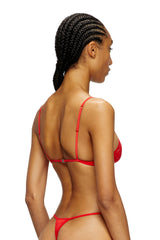 Women's Thong in stretch camo lace Black