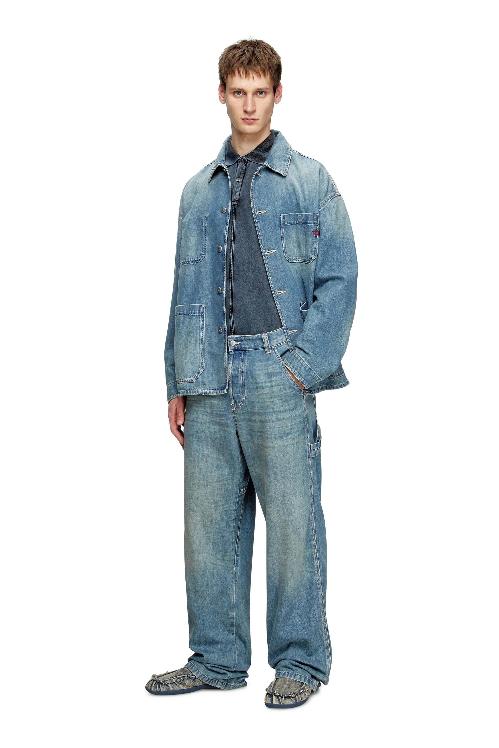 Men's Relaxed Jeans Light Blue D-Livery
