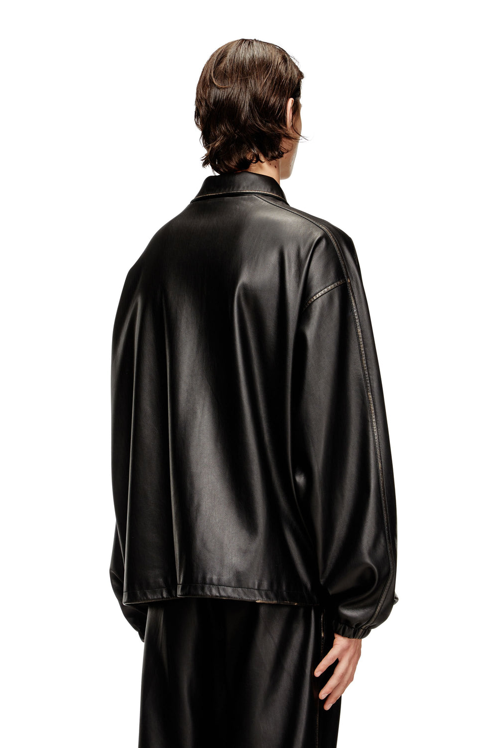 Women's Jacket in treated technical fabric Black