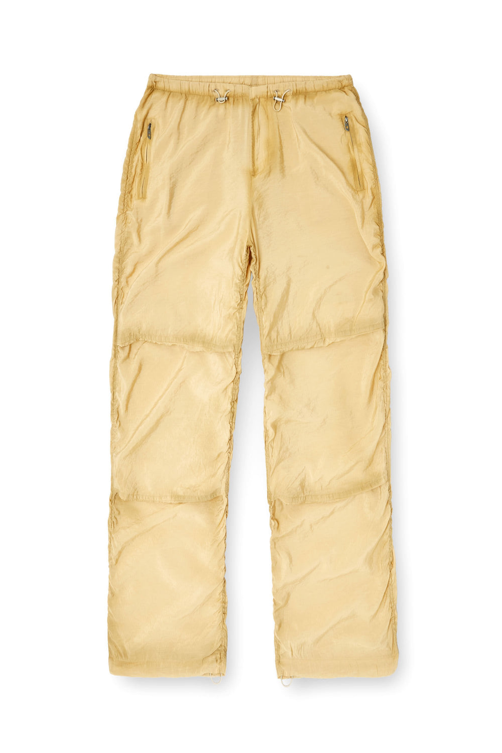 Men's Utility pants in light crinkled fabric Beige