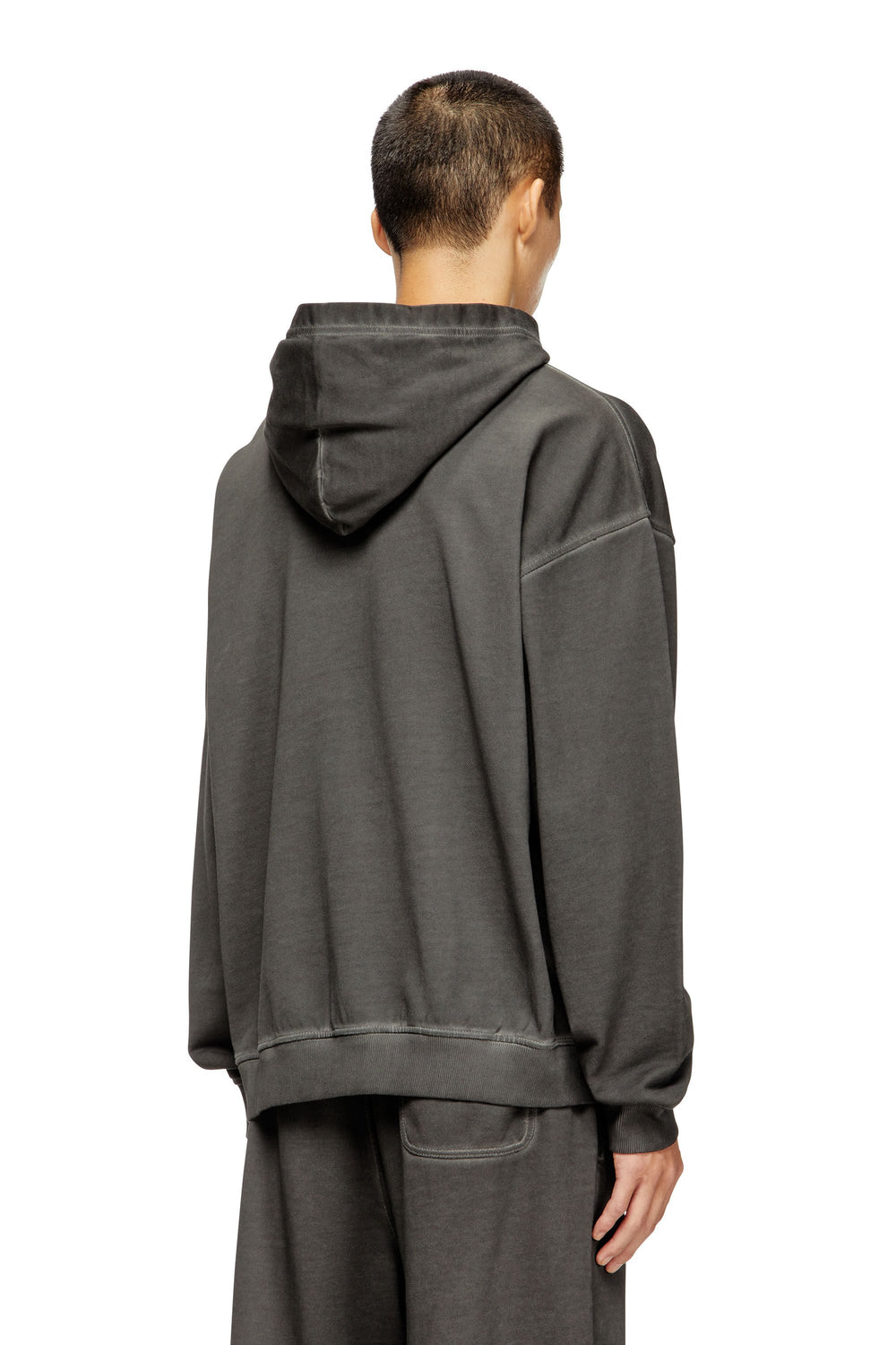 Men's Cotton hoodie with kangaroo pocket Grey