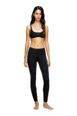 Women's Sports bra with cut-out logo Black