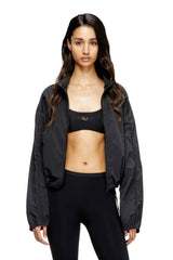 Women's Sports bra with cut-out logo Black