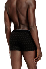 Men's 3-pack of jacquard stretch cotton boxers Black