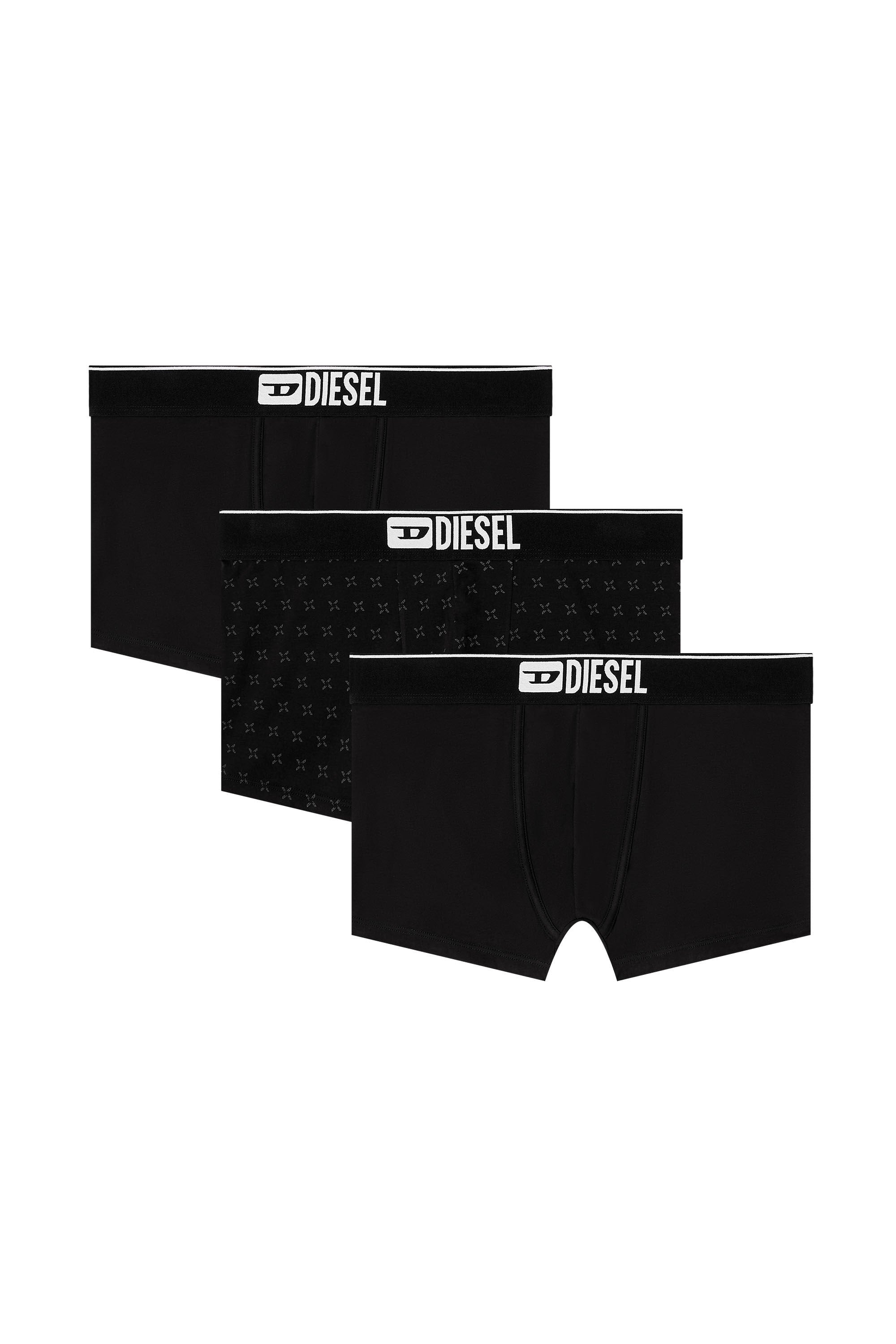 Men's 3-pack of jacquard stretch cotton boxers Black
