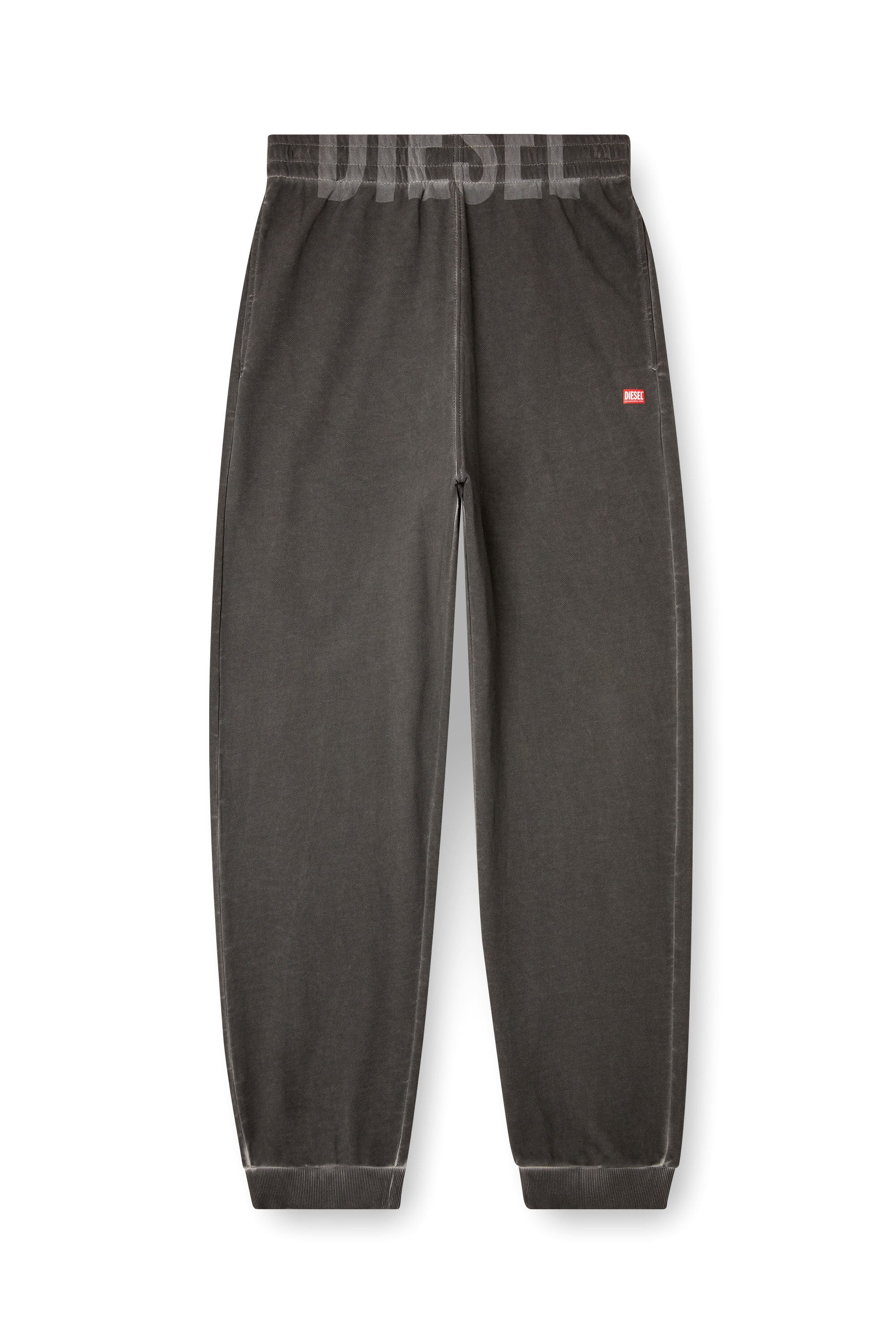 Men's Cotton joggers with drawstring waist Grey