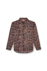 Men's Lyocell shirt with all-over print Multicolor