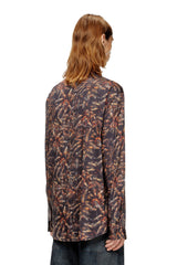 Men's Lyocell shirt with all-over print Multicolor